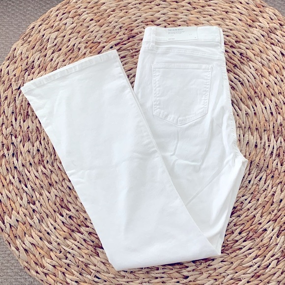 Ann Taylor White Slim Boot Jean - Picture 5 of 16